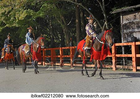 "Final procession of archers on horseback, at the riders competitions at the traditional Kamigamo Shrine, UNESCO World Heritage Site, Kyoto, Japan, East Asia, Asia" View Large Photo Image Stock Image - "Final procession of archers on horseback, at the riders competitions at the traditional Kamigamo Shrine, UNESCO World Heritage Site, Kyoto, Japan, East Asia, Asia". Fotosearch