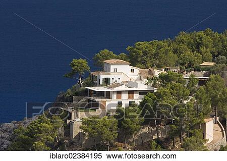 Stock Photography - "Finca near Banyalbufar, Majorca, Balearic Islands, Spain, Mediterranean Sea, Europe". Fotosearch