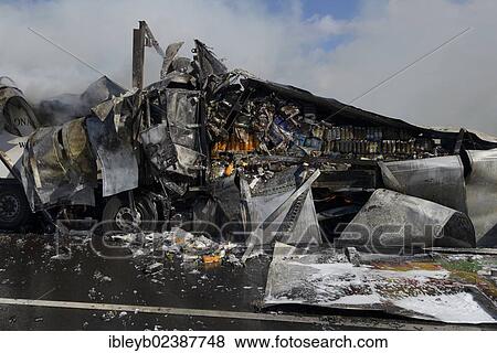 "Firefighters extinguishing a truck fire on the A8 motorway near the """"Echterdinger Ei"""" junction, Stuttgart, Baden-Wuerttemberg, Germany, Europe" View Large Photo Image Stock Photo - "Firefighters extinguishing a truck fire on the A8 motorway near the """"Echterdinger Ei"""" junction, Stuttgart, Baden-Wuerttemberg, Germany, Europe". Fotosearch