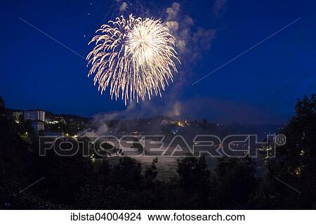 "Fireworks, National Holiday on 1 August 2014, Rhine Falls, Canton of Schaffhausen, Switzerland, Europe" View Large Photo Image Picture - "Fireworks, National Holiday on 1 August 2014, Rhine Falls, Canton of Schaffhausen, Switzerland, Europe". Fotosearch