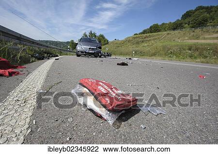 "First aid bag lying on the ground, crash site, motorcycle accident on the L 1150 motorway between Welzheim and Haubersbronn, Baden-Wuerttemberg, Germany, Europe" View Large Photo Image Stock Image - "First aid bag lying on the ground, crash site, motorcycle accident on the L 1150 motorway between Welzheim and Haubersbronn, Baden-Wuerttemberg, Germany, Europe". Fotosearch