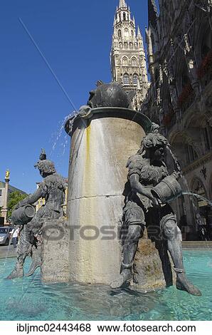 "Fischbrunnen, Fish Fountain, Marienplatz, Munich, Bavaria, Germany, Europe" View Large Photo Image Stock Photo - "Fischbrunnen, Fish Fountain, Marienplatz, Munich, Bavaria, Germany, Europe". Fotosearch