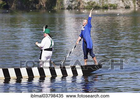 "Fischerstechen or water jousting festival on the Danube River, Ulm, Baden-Wurttemberg, Germany, Europe" View Large Photo Image Stock Photography - "Fischerstechen or water jousting festival on the Danube River, Ulm, Baden-Wurttemberg, Germany, Europe". Fotosearch
