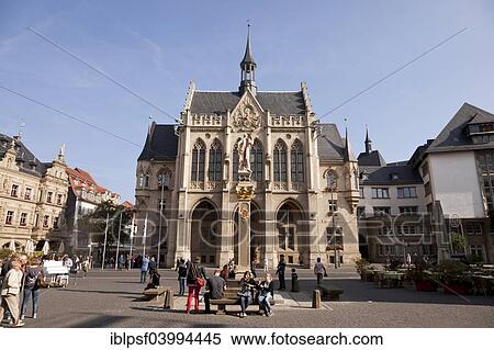 "Fischmarkt square with City Hall, Erfurt, Thuringia, Germany, Europe" View Large Photo Image Stock Photography - "Fischmarkt square with City Hall, Erfurt, Thuringia, Germany, Europe". Fotosearch