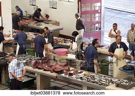 "Fish Market, Mercado dos Lavradores, Funchal, Madeira, Portugal, Europe" View Large Photo Image Stock Photo - "Fish Market, Mercado dos Lavradores, Funchal, Madeira, Portugal, Europe". Fotosearch