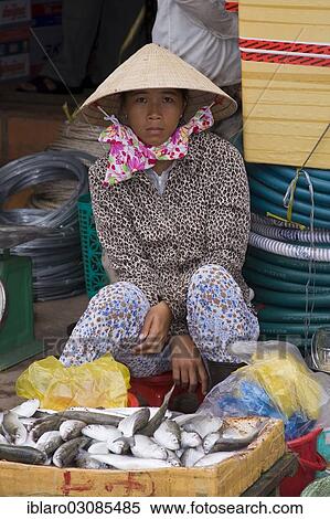 "Fish seller in the market, Phu Quoc Island, Duong Dong, Sudostasien, Vietnam, Asia" View Large Photo Image Stock Photography - "Fish seller in the market, Phu Quoc Island, Duong Dong, Sudostasien, Vietnam, Asia". Fotosearch