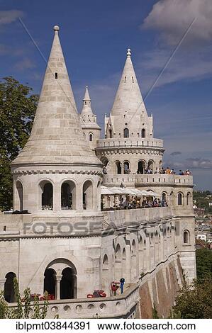 Stock Image - "Fisherman's Bastion, Castle district, Budapest, Hungary, Europe". Fotosearch