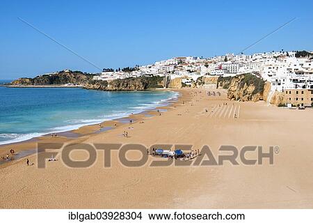 "Fisherman's Beach, Albufeira, Algarve, Portugal, Europe" View Large Photo Image Picture - "Fisherman's Beach, Albufeira, Algarve, Portugal, Europe". Fotosearch