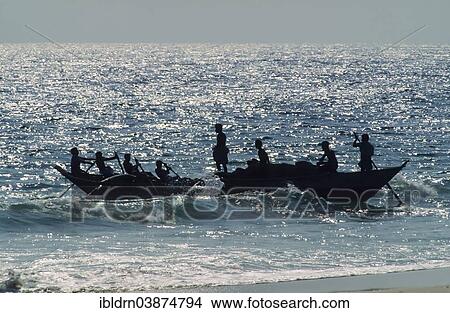 "Fishermen departing the beach in a boat, Hikkaduwa, Southern Province, Sri Lanka, Asia" View Large Photo Image Picture - "Fishermen departing the beach in a boat, Hikkaduwa, Southern Province, Sri Lanka, Asia". Fotosearch