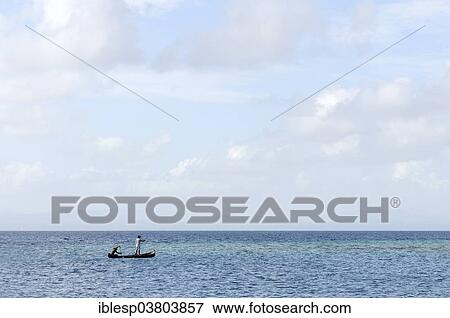 "Fishermen in a pirogue, San Blas Archipelago, Caribbean Sea, Panama, North America" View Large Photo Image Stock Photo - "Fishermen in a pirogue, San Blas Archipelago, Caribbean Sea, Panama, North America". Fotosearch