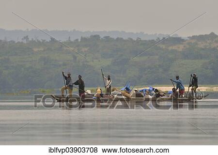 "Fishermen on a pirogue on the Congo River, near Tshumbiri, Bandundu Province, Democratic Republic of the Congo" View Large Photo Image Stock Photo - "Fishermen on a pirogue on the Congo River, near Tshumbiri, Bandundu Province, Democratic Republic of the Congo". Fotosearch