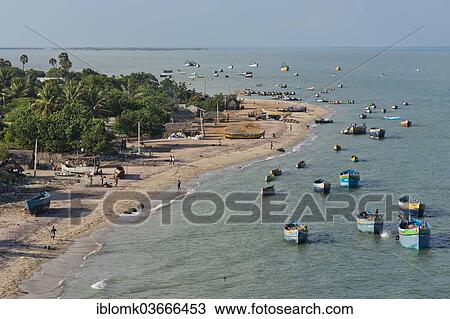 "Fishing boats and fishermen's huts on the beach, Rameswaram, Pamban Island, Tamil Nadu, India, Asia" View Large Photo Image Stock Image - "Fishing boats and fishermen's huts on the beach, Rameswaram, Pamban Island, Tamil Nadu, India, Asia". Fotosearch