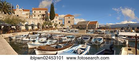 "Fishing boats in Bol harbour, Brac island, Croatia, Europe" View Large Photo Image Stock Image - "Fishing boats in Bol harbour, Brac island, Croatia, Europe". Fotosearch