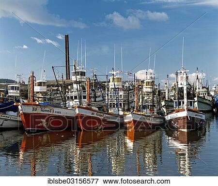 "Fishing boats in the harbor of Phuket Town, Phuket, Phuket Province, Thailand, Asia" View Large Photo Image Stock Photo - "Fishing boats in the harbor of Phuket Town, Phuket, Phuket Province, Thailand, Asia". Fotosearch