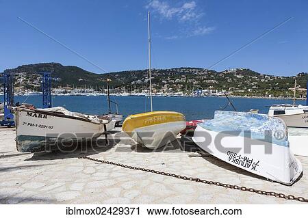 "Fishing boats in the harbor of Puerto Andratx, Port d'Andratx, Mallorca, Balearic Islands, Mediterranean Sea, Spain, Europe" View Large Photo Image Stock Image - "Fishing boats in the harbor of Puerto Andratx, Port d'Andratx, Mallorca, Balearic Islands, Mediterranean Sea, Spain, Europe". Fotosearch
