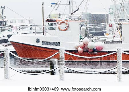 "Fishing boats in the harbour during snowfall, Svolvaer, Svolvaer, Lofoten, Nordland, Northern Norway, Norway, Europe" View Large Photo Image Stock Photo - "Fishing boats in the harbour during snowfall, Svolvaer, Svolvaer, Lofoten, Nordland, Northern Norway, Norway, Europe". Fotosearch