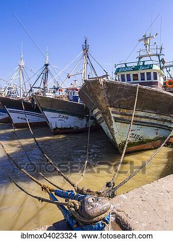 "Fishing boats in the port of Essaouira, Unesco World Heritage Site, Morocco, Africa" View Large Photo Image Picture - "Fishing boats in the port of Essaouira, Unesco World Heritage Site, Morocco, Africa". Fotosearch