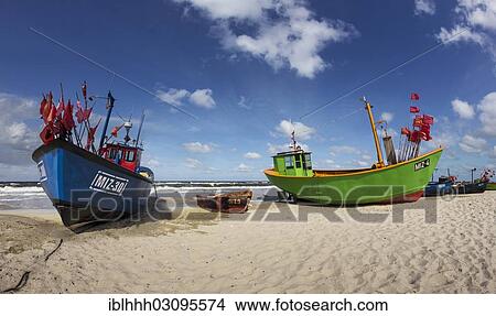 "Fishing boats on the beach of Wolin, Wolin, Misdroy, Poland, Europe" View Large Photo Image Picture - "Fishing boats on the beach of Wolin, Wolin, Misdroy, Poland, Europe". Fotosearch