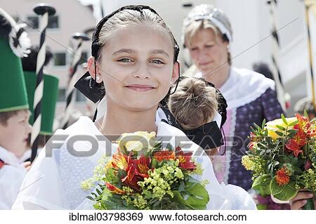 "Fishing girl during a parade, Fischerstechen or water jousting festival, Ulm, Baden-Wurttemberg, Germany, Europe" View Large Photo Image Stock Photo - "Fishing girl during a parade, Fischerstechen or water jousting festival, Ulm, Baden-Wurttemberg, Germany, Europe". Fotosearch