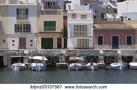 "Fishing harbour of Porto Colom, Portocolom, Mallorca, Majorca, Balearic Islands, Spain, Europe" View Large Photo Image Stock Photo - "Fishing harbour of Porto Colom, Portocolom, Mallorca, Majorca, Balearic Islands, Spain, Europe". Fotosearch