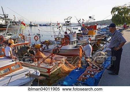 Stock Photography - "Fishing port, Black Sea, Sinop, Sinop Province, Black Sea Region, Turkey, Asia". Fotosearch