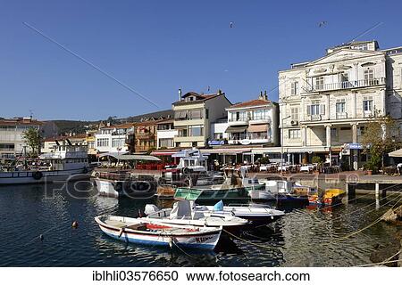 "Fishing port, Burgazada, Prince Islands, Istanbul, Asian side, Istanbul Province, Turkey, Asia" View Large Photo Image Stock Image - "Fishing port, Burgazada, Prince Islands, Istanbul, Asian side, Istanbul Province, Turkey, Asia". Fotosearch