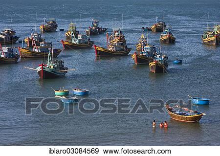 "Fishing port, Mui Ne, M??i Ne, Sudostasien, Vietnam, Asia" View Large Photo Image Stock Photo - "Fishing port, Mui Ne, M??i Ne, Sudostasien, Vietnam, Asia". Fotosearch