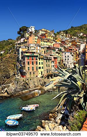 "Fishing port of Riomaggiore, Cinque Terre National Park, Liguria, Italy, Europe" View Large Photo Image Stock Image - "Fishing port of Riomaggiore, Cinque Terre National Park, Liguria, Italy, Europe". Fotosearch