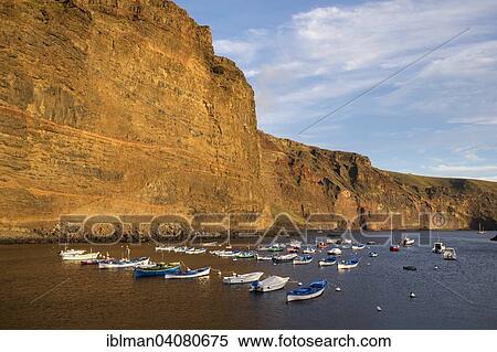 "Fishing port, Vueltas, Valle Gran Rey, La Gomera, Canary Islands, Spain, Europe" View Large Photo Image Stock Photography - "Fishing port, Vueltas, Valle Gran Rey, La Gomera, Canary Islands, Spain, Europe". Fotosearch