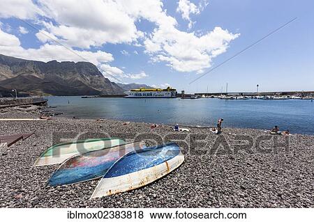 "Fishing village of Puerto De Las Nieves with a ferry port, El Palmeral, Agaete, Gran Canaria, Canary Islands, Spain, Europe, PublicGround, Europe" View Large Photo Image Stock Photo - "Fishing village of Puerto De Las Nieves with a ferry port, El Palmeral, Agaete, Gran Canaria, Canary Islands, Spain, Europe, PublicGround, Europe". Fotosearch