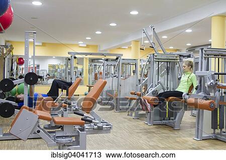 Stock Image - "Fitness centre, Germany, Europe". Fotosearch