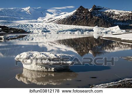 "Fjallsjokull Glacial Lake, Austurland or Eastern Region, Iceland, Europe" View Large Photo Image Stock Photo - "Fjallsjokull Glacial Lake, Austurland or Eastern Region, Iceland, Europe". Fotosearch