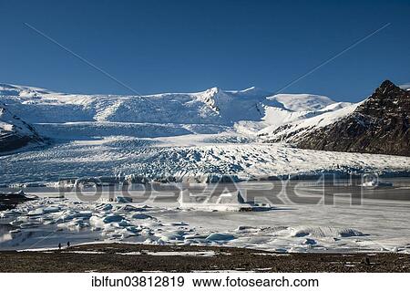 "Fjallsjokull Glacial Lake, Austurland or Eastern Region, Iceland, Europe" View Large Photo Image Stock Photo - "Fjallsjokull Glacial Lake, Austurland or Eastern Region, Iceland, Europe". Fotosearch