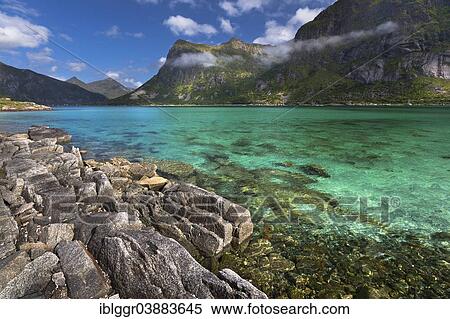 "Fjord near Flakstad, Flakstadoy, Lofoten, Nordland, Norway, Europe" View Large Photo Image Stock Photography - "Fjord near Flakstad, Flakstadoy, Lofoten, Nordland, Norway, Europe". Fotosearch