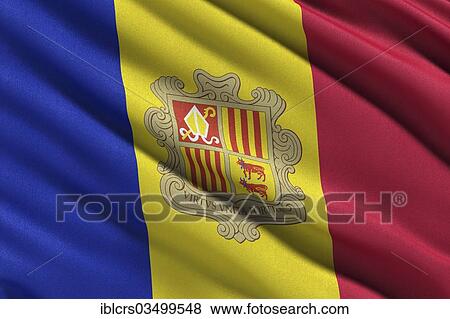 Stock Photo - Flag of Andorra. Fotosearch