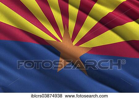 Flag of Arizona View Large Photo Image Stock Photo - Flag of Arizona. Fotosearch