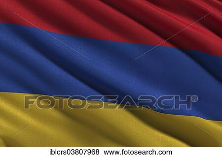 Flag of Armenia waving in the wind View Large Photo Image Stock Photo - Flag of Armenia waving in the wind. Fotosearch