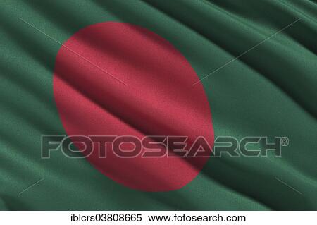 Stock Photography - Flag of Bangladesh waving in the wind. Fotosearch