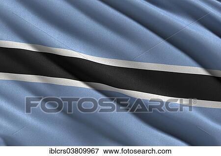 Flag of Botswana waving in the wind View Large Photo Image Stock Photo - Flag of Botswana waving in the wind. Fotosearch