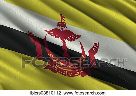 Flag of Brunei waving in the wind View Large Photo Image Stock Image - Flag of Brunei waving in the wind. Fotosearch