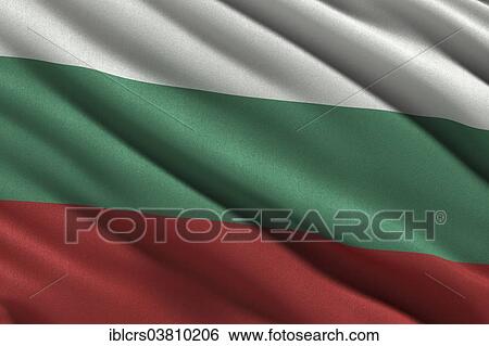 Flag of Bulgaria waving in the wind View Large Photo Image Stock Photograph - Flag of Bulgaria waving in the wind. Fotosearch