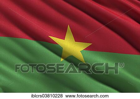 Flag of Burkina Faso waving View Large Photo Image Stock Photo - Flag of Burkina Faso waving. Fotosearch