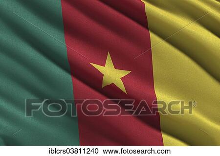 Flag of Cameroon waving in the wind View Large Photo Image Stock Image - Flag of Cameroon waving in the wind. Fotosearch