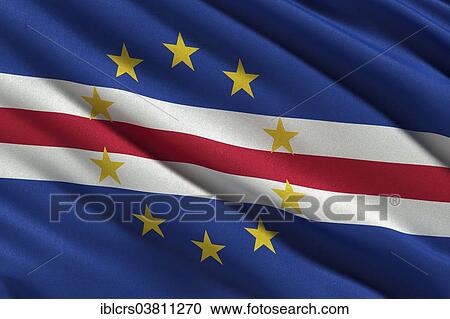Flag of Cape Verde or the Republic of Cabo Verde waving in the wind View Large Photo Image Stock Image - Flag of Cape Verde or the Republic of Cabo Verde waving in the wind. Fotosearch