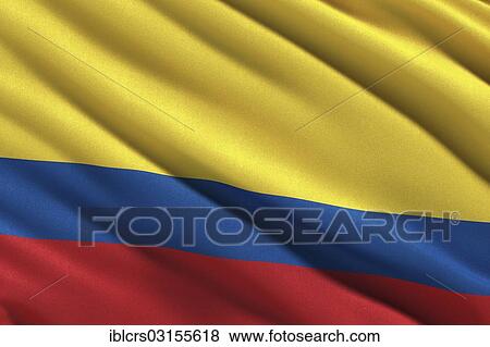 Flag of Colombia waving in the wind View Large Photo Image Stock Photo - Flag of Colombia waving in the wind. Fotosearch
