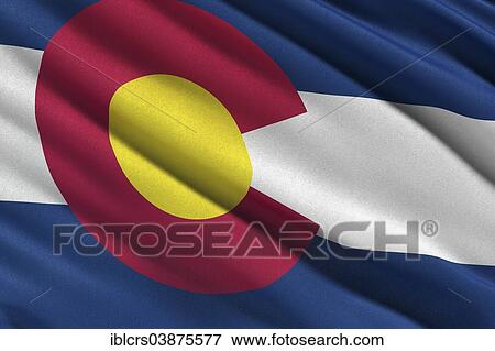 Stock Photo - Flag of Colorado. Fotosearch
