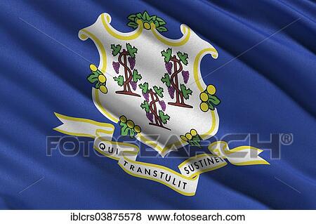 Flag of Connecticut View Large Photo Image Stock Photo - Flag of Connecticut. Fotosearch