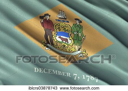 Flag of Delaware View Large Photo Image Stock Image - Flag of Delaware. Fotosearch