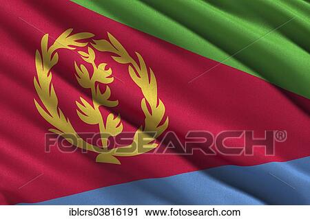 Flag of Eritrea waving in the wind View Large Photo Image Stock Image - Flag of Eritrea waving in the wind. Fotosearch