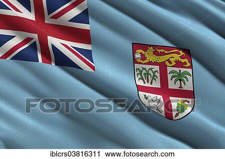 Flag of Fiji View Large Photo Image Stock Image - Flag of Fiji. Fotosearch